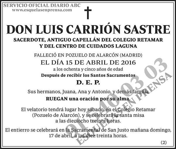 Luis Carrión Sastre